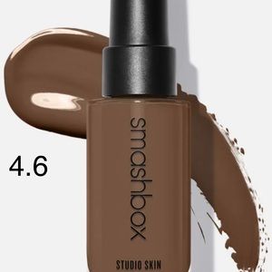 Smashbox Studio Skin Foundation New In Box Shade 4.6 Deep w/Cool Undertones